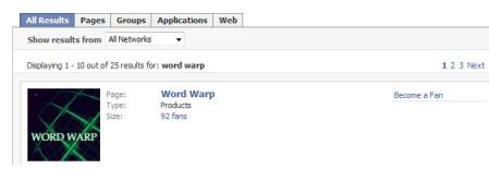 choose word warp
