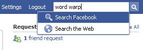 search for word warp